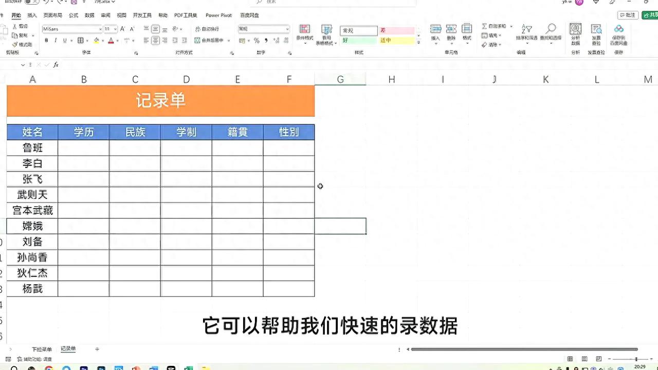 Excel设置数据标志全解：记录单、录入与查找