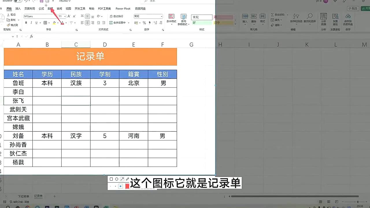 Excel记录单快捷键调出_excel怎么设置数据标志_Excel记录单快速录入