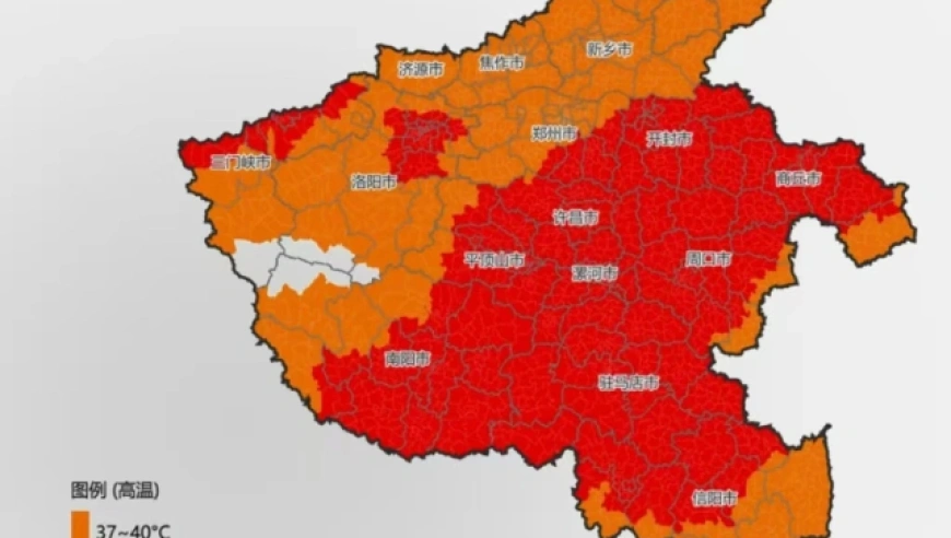 河南拉响高温红色预警：40℃+连烧三天，局部暴雨强对流夹击