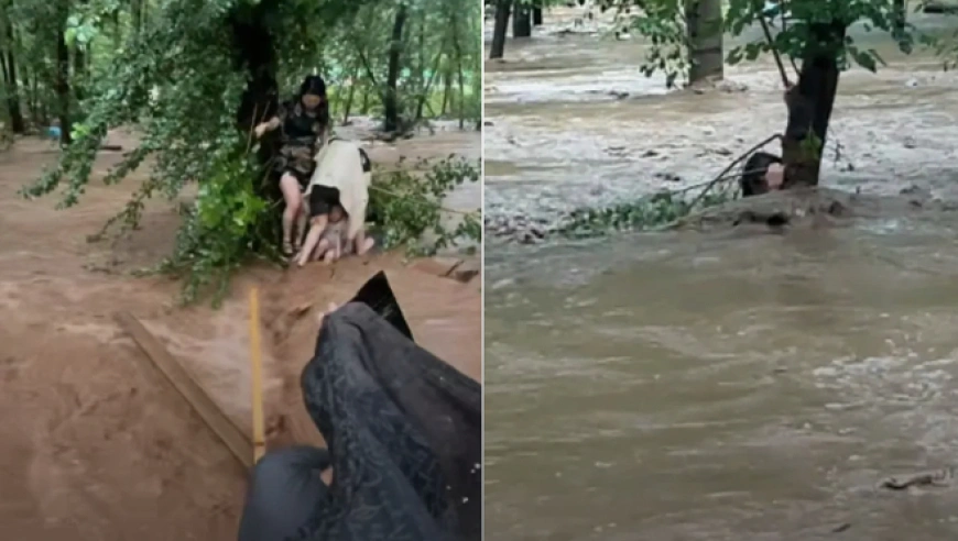 河北承德兴隆县露营地突发山洪，多人被困后成功获救