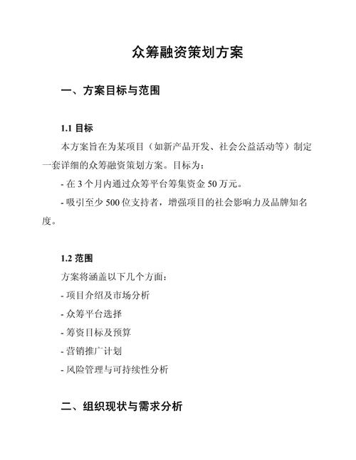 众筹方案计划书_私人领地项目_众筹理财投资计划