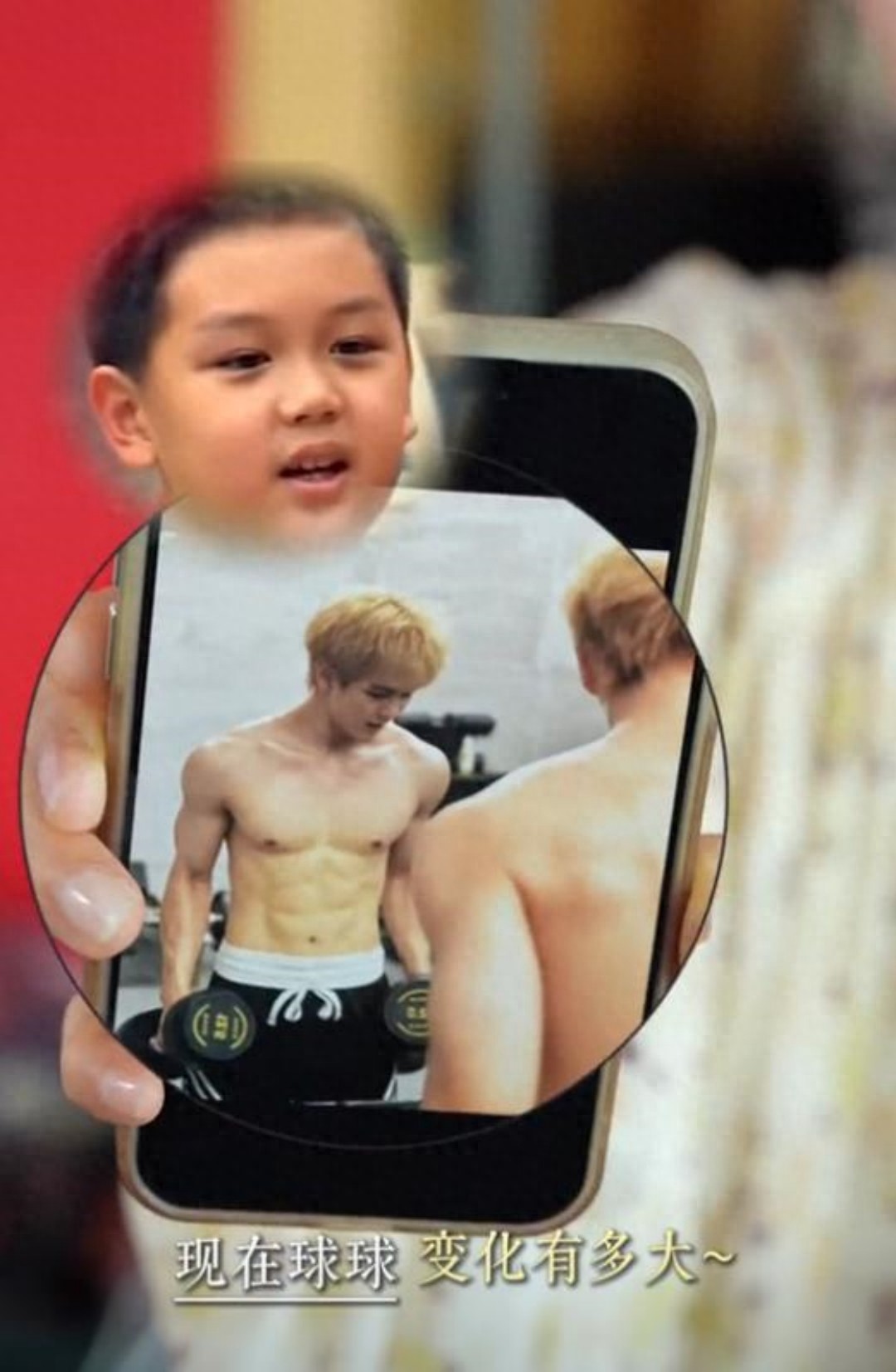 王志才比王艳大多少 球球健身照曝光！19岁王艳儿子变肌肉型男，颜值超爸爸、身高超180