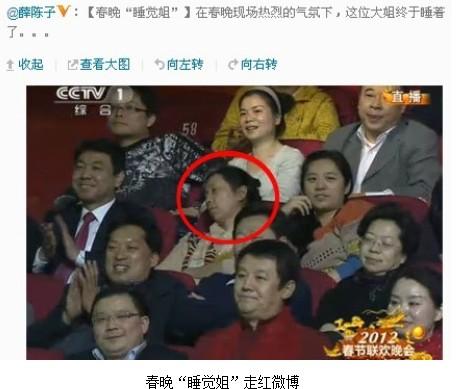 盘点春晚意外走红观众：睡觉姐、美女漫画家夏达、笑脸哥