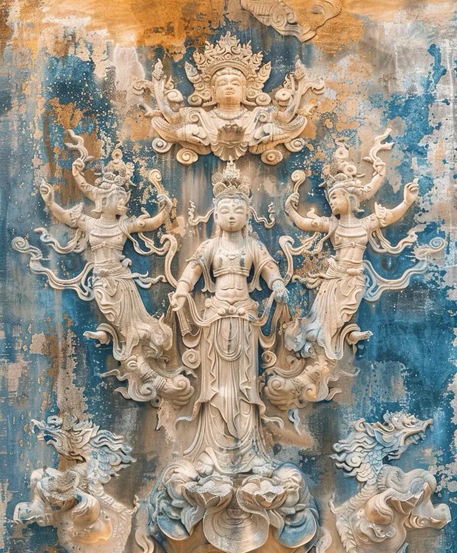 莫高窟彩塑艺术_敦煌莫高窟特点_敦煌莫高窟壁画