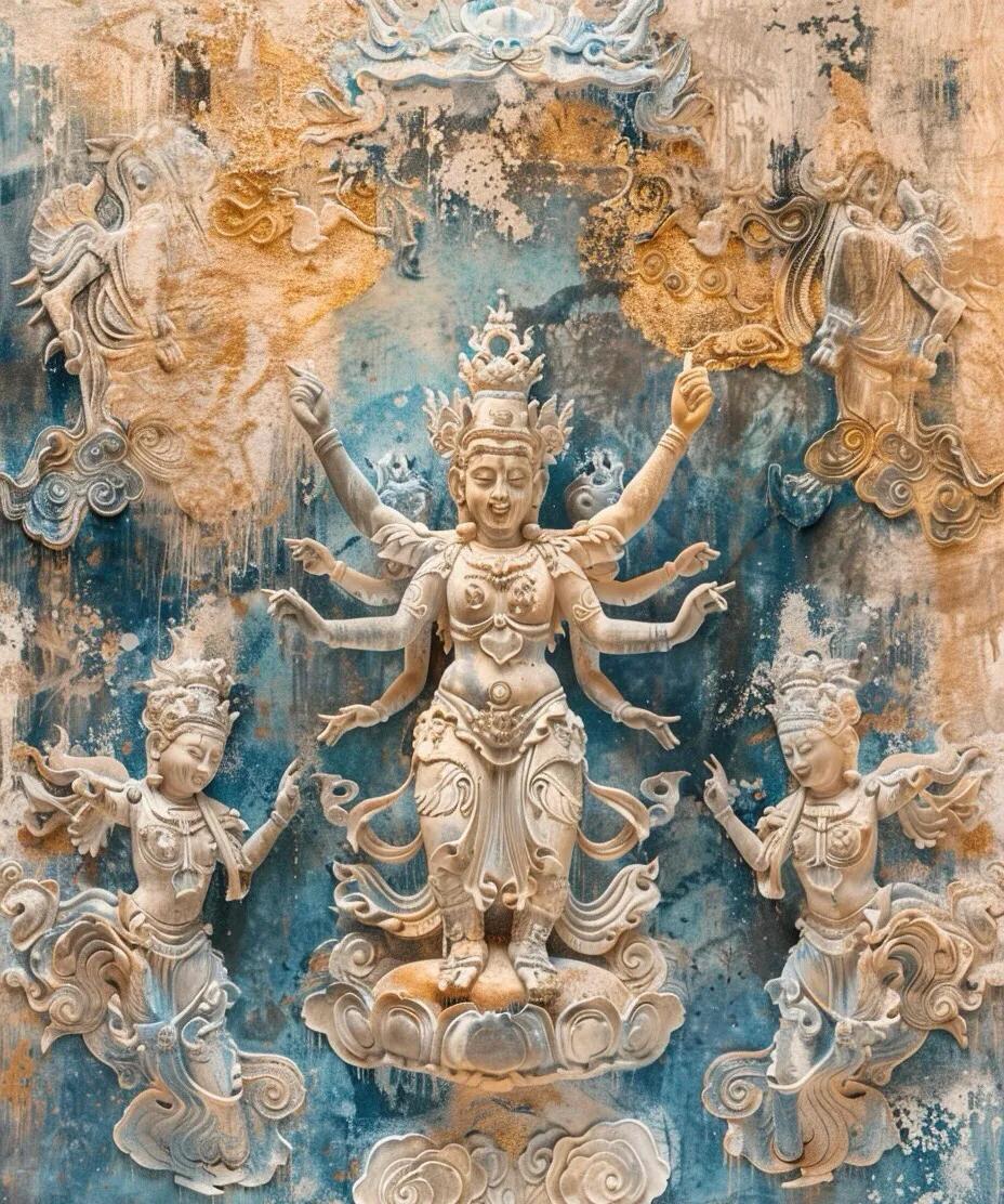 敦煌莫高窟特点_莫高窟彩塑艺术_敦煌莫高窟壁画