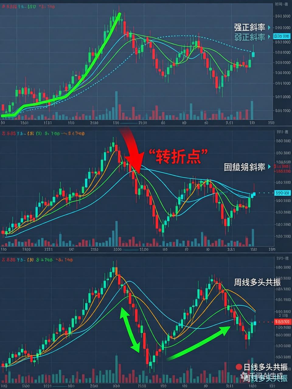 股票分时均线斜率公式_均线斜率 #趋势交易 #量价关系